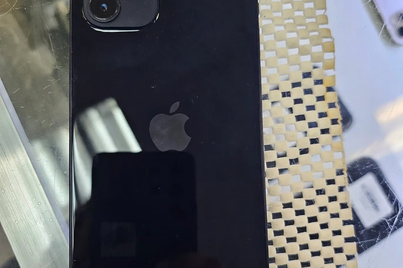 iPhone with new back glass after repair